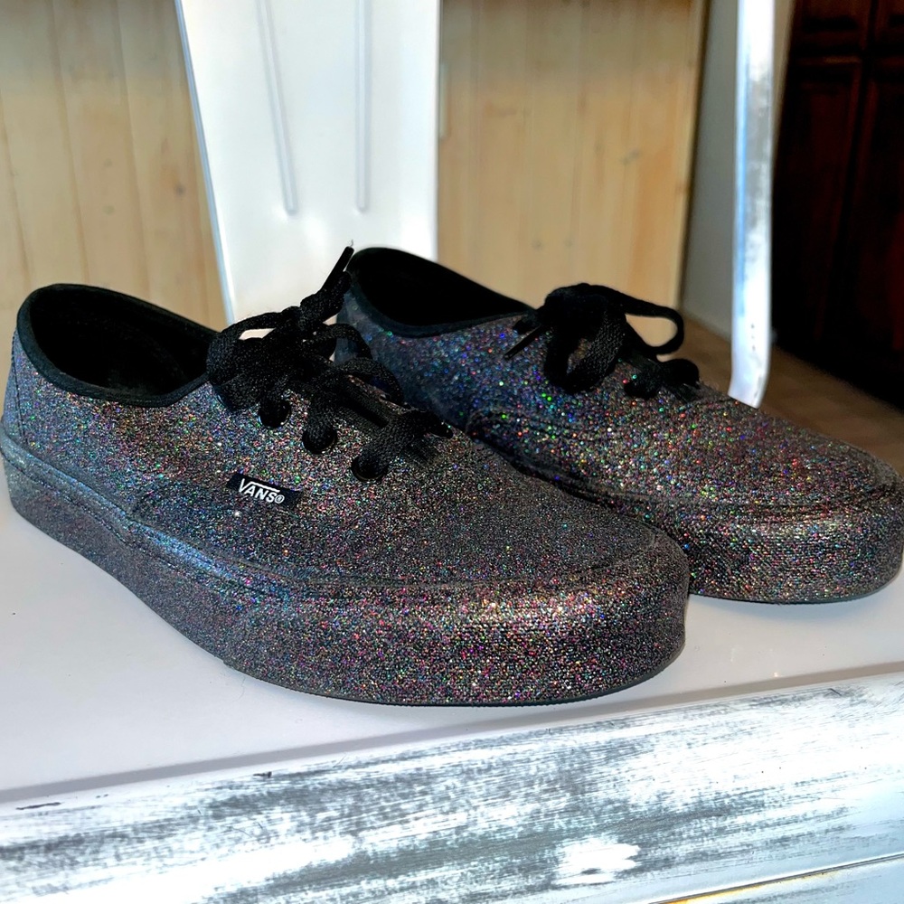 Black Glitter Sneakers